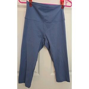 Lululemon Women's Cropped Capri Leggings Blue Size Small